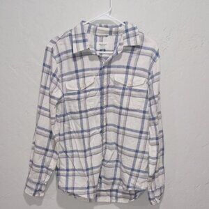 American Eagle Outfitters Mens Small Longe Sleeve Button Up Comfort Casual